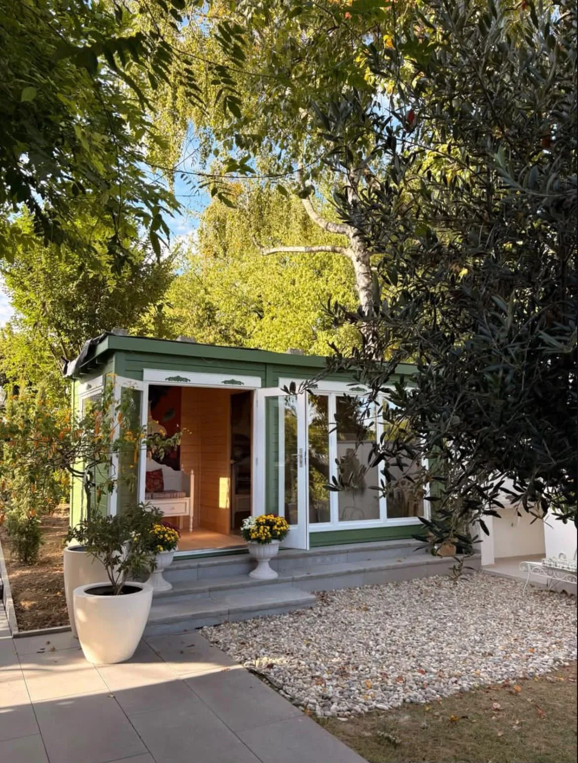 Sauna-Pavillon im privaten Spa-Garten von ATMA-VEDA