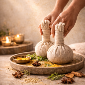 Kräuterstempel Massage für den Rücken 45 Min