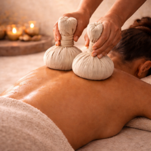 Kräuterstempel Massage Ganzkörper 60 min